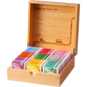 Tea of Life theekist bamboe 9 vaks zonder inhoud