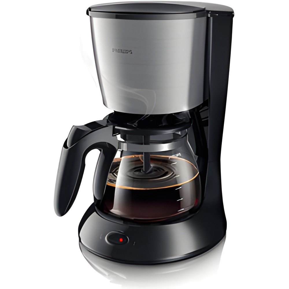 Philips koffiezetapparaat daily HD7462/20 zw./zilv.1,2l
