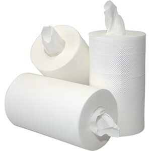 Poetsrol mini cellulose 2-laags 60m x 20cm