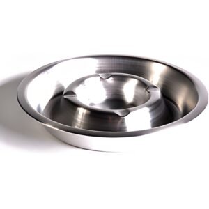Asbak met vuurrand RVS 16cm