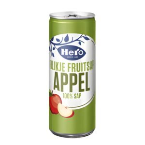 Hero appelsap blik 25cl