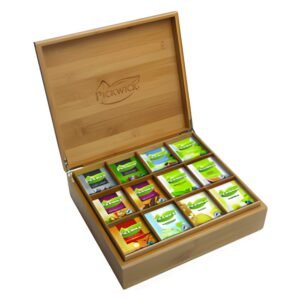 Pickwick professional theekist bamboe 12 vaks gevuld