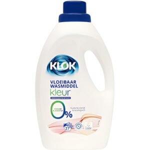 Klok vloeibaar wasmiddel kleur 27 wasbeurten
