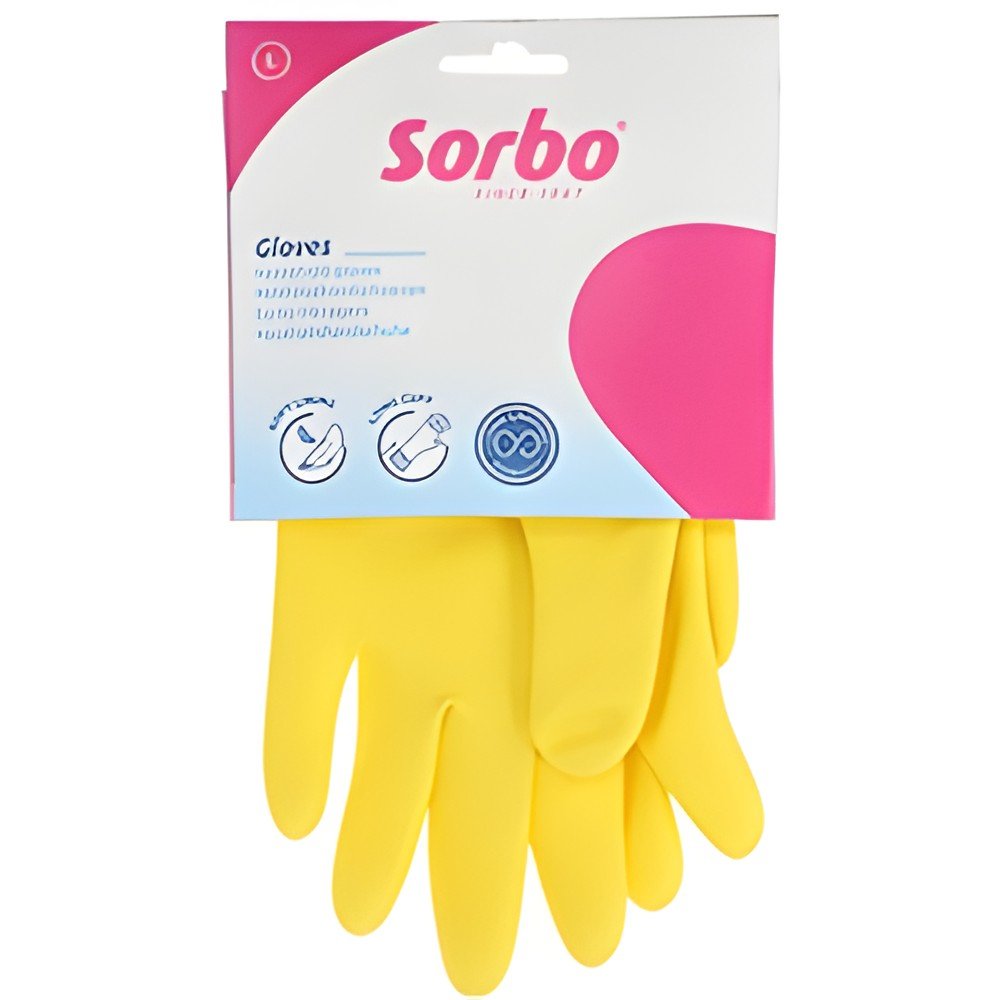 Sorbo huishoud handschoenen geel large