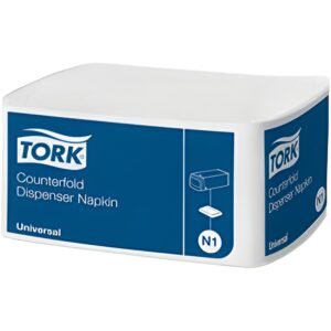 Tork dispenserservetten counterfold wit 1lgs 31x32cm