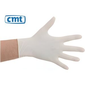 Handschoen wit latex ongepoederd medium