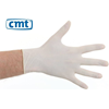Handschoen wit latex ongepoederd small