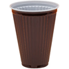 Thermobeker hoog/smal bruin/wit 4gr 150ml