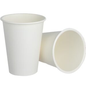 Beker plastic reusable wit 180ml