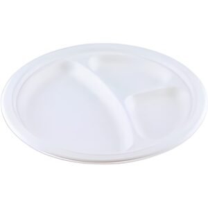 Natureko Bord 3-vaks suikerriet 23cm