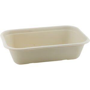 Natureko Snackbak suikerriet bruin 22,9x15,3x5,7cm 1lt.