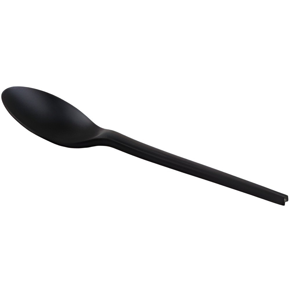 Natureko CPLA resuable dessertlepel zwart 12,8cm