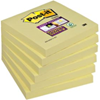 Post-it memoblok geel super sticky 76x76mm