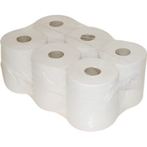 Poetspapier midi gerecycled 1-laags wit 19,5cm 270m