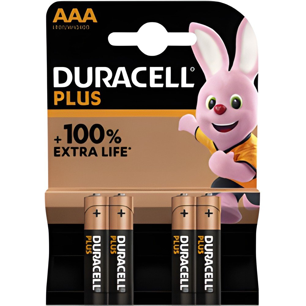 Duracell batterij plus alkaline 100% AAA (LR03)