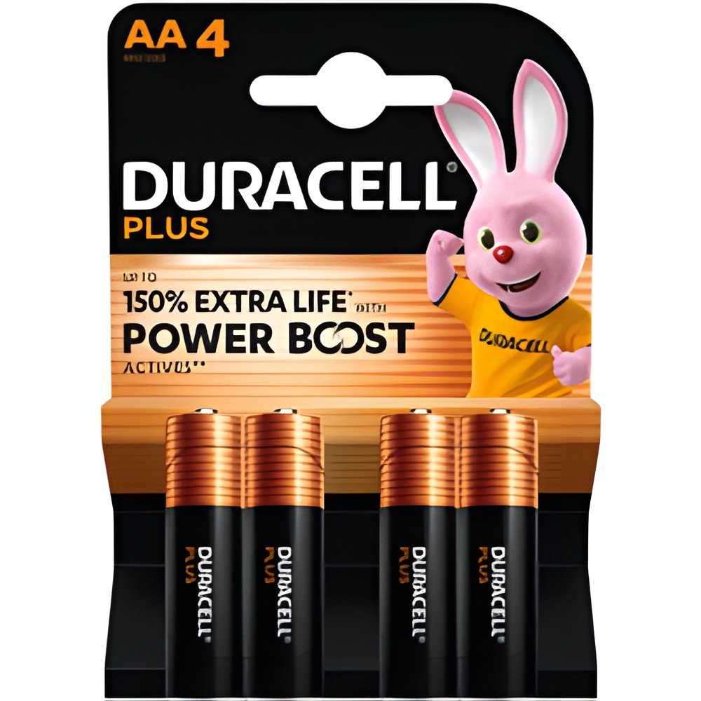 Duracell batterij plus alkaline AA (LR6)