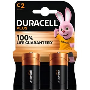 Duracell batterij  plus alkaline 100% C (LR14)