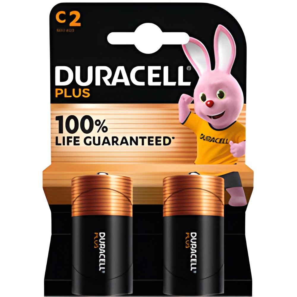 Duracell batterij plus alkaline 100% C (LR14)