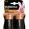 Duracell Batterij D Plus MN 1300 100% 2-pack