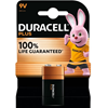 Duracell batterij plus alkaline 100% 9V (6LR61)