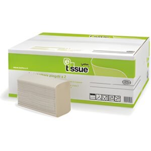 E-tissue handdoektissue Z-vouw 2-laags 21 x 21.5cm
