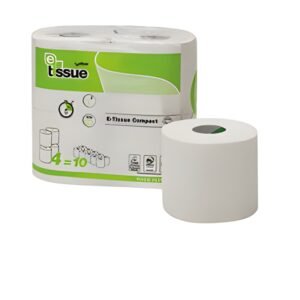 E-tissue toiletpapier rol 2-laags