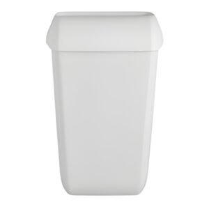 Quartz afvalbak met open inworp 43l mat wit