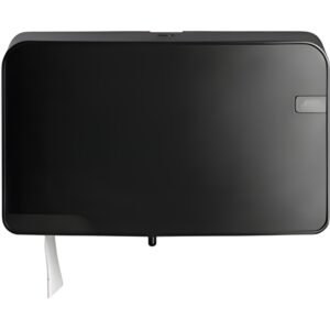 Quartz toiletroldispenser duo mini jumbo zwart