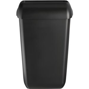 Quartz afvalbak met open inworp zwart 43L