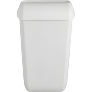 Quartz afvalbak met open inworp wit 23L