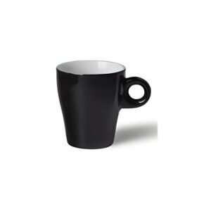 Gino Koffiebeker zwart hoog 28cl