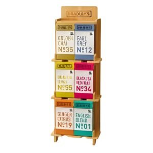Bradley's bamboe display 6 vaks