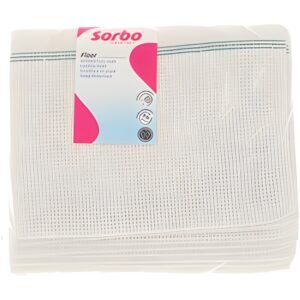 Sorbo geweven dweil groenstreep 60x60cm