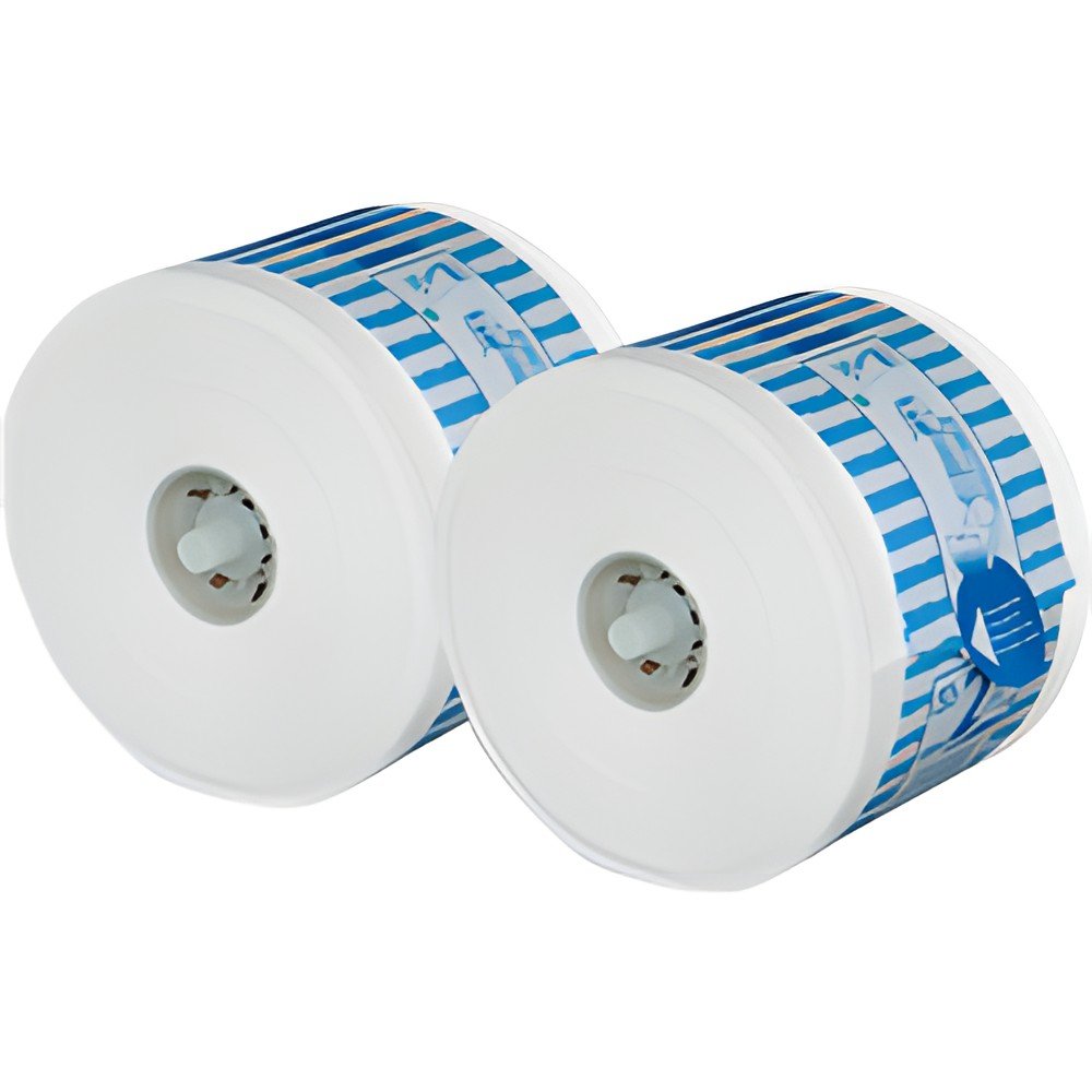 Vendor toiletpapier wit 2-laags met dop 100m