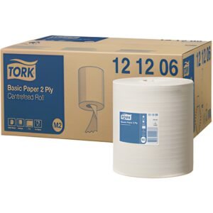 Tork poetspapier basis wit 2-laags 457 vel 160m