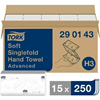 Tork handdoeken z-vouw 2 laags 23x22.6cm