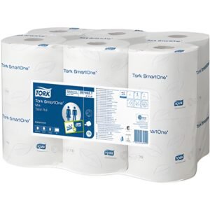 Tork toiletpapier SmartOne mini wit 2-laags 620 vel