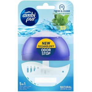 Ambi Pur Toiletblok Fresh Water en Mint + houder
