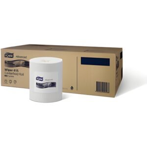 Tork poetspapier wit 1-laags 275m