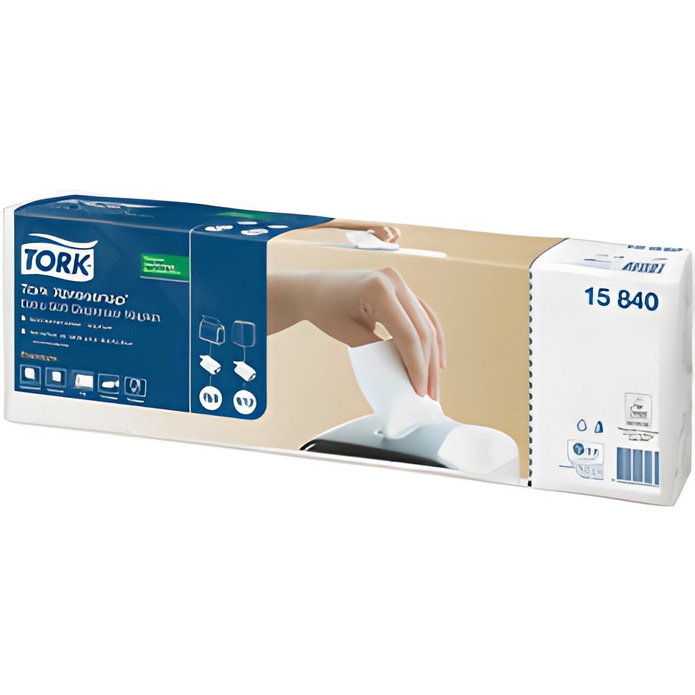 Tork Xpressnap servetten extra soft wit 2lg 40x40cm